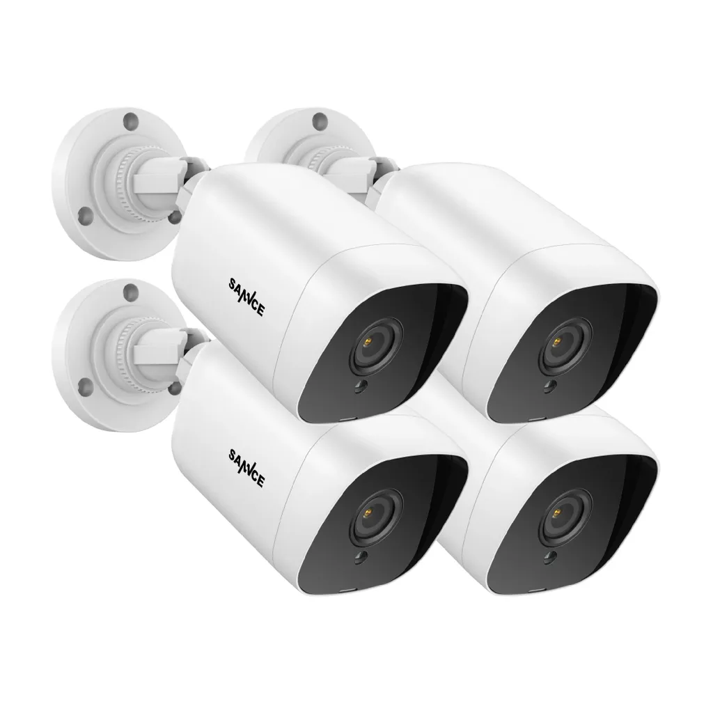 Sécurité Anti-Intrusion 1080P - 4 Caméras Vision Nocturne Infrarouge
