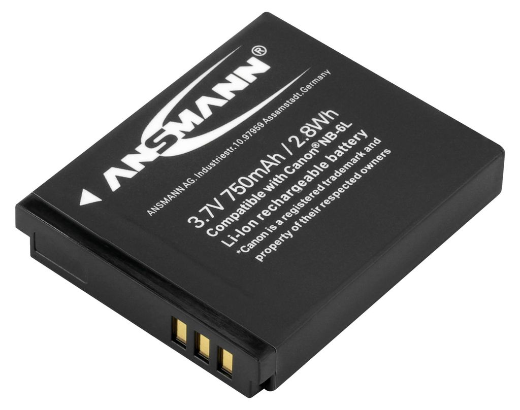 ANSMANN Li-Ion Akku A-Can NP 6L 3,7V Typ 750 mAh, Produktbild 