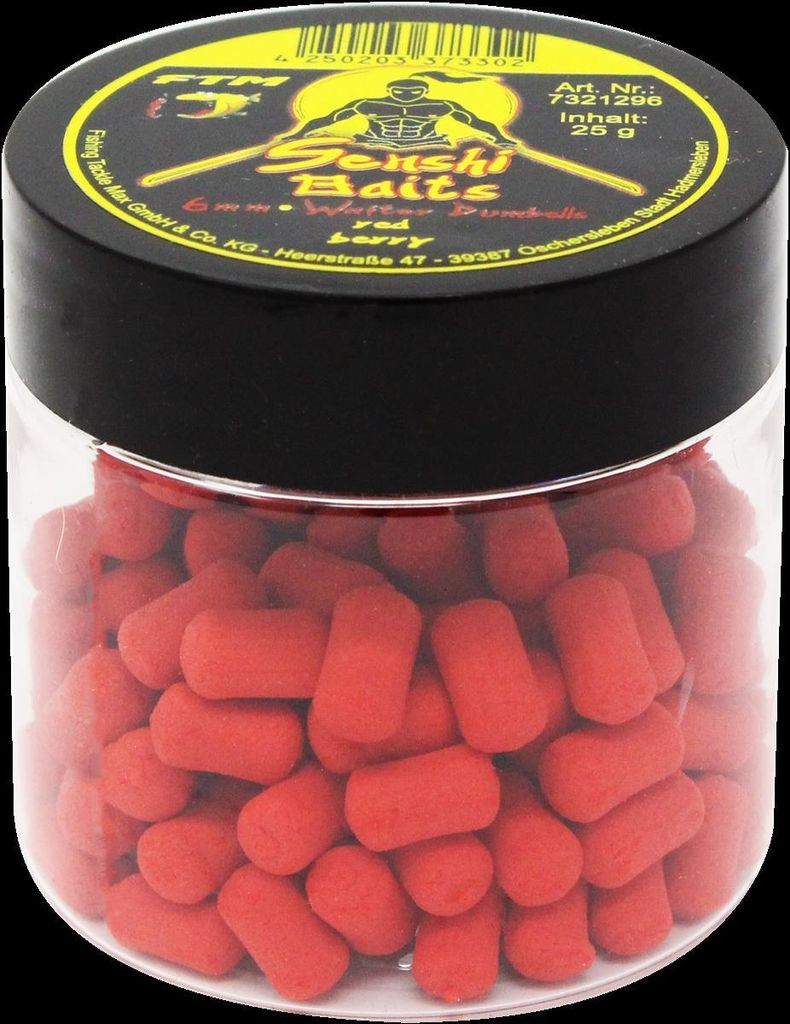 FTM Senshi Baits Wafter Dumbells 6 mm - Red Berry