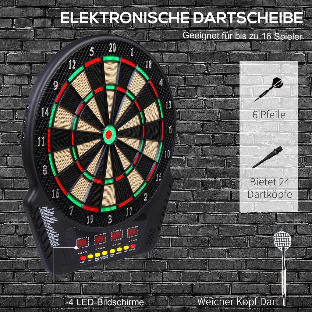 Jeu de fléchettes électronique complet pour compétitions et loisirs - 4