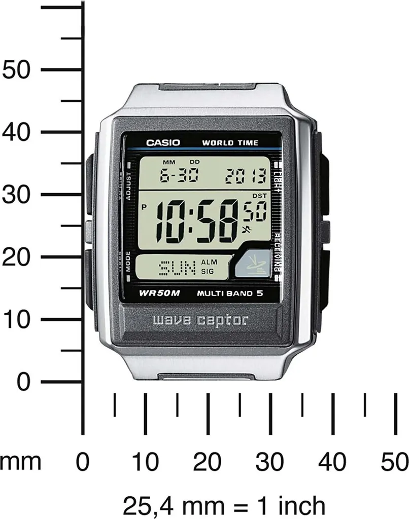 Casio Wave Ceptor WV-59RD-1AEF: Eleganza Argento e Precisione Atomica - 10