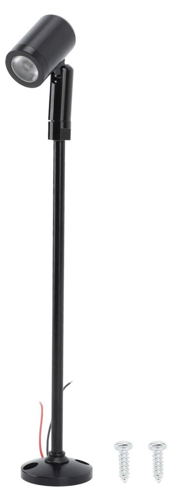 LED Mini Spotlight Schmuck Vitrine Display Lichter DC12V Aufrechte Schrankleuchte Augenpflege Stabile Wärmeableitung Schwarz Natur