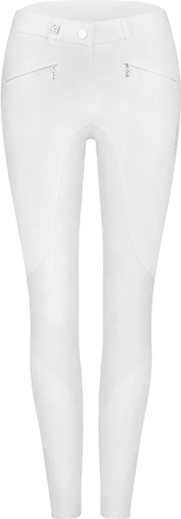 Culotte d'Équitation Femme Fond Complet Cavallo Caja GRIP Blanc T42