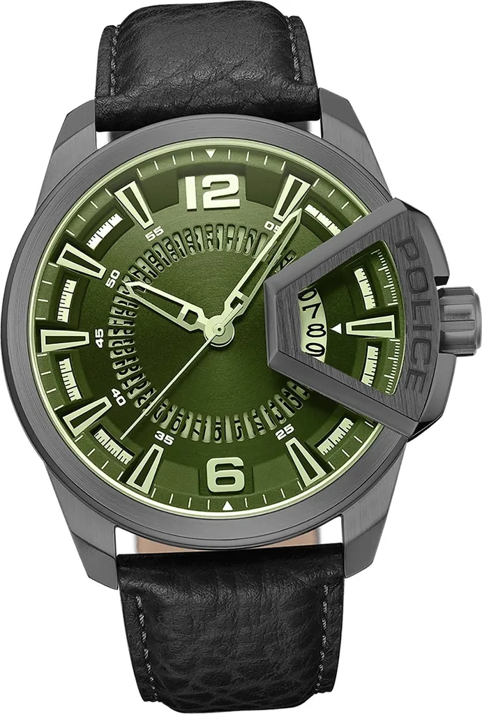 Montre Analogique pour Homme Police Underlined avec Bracelet en Cuir