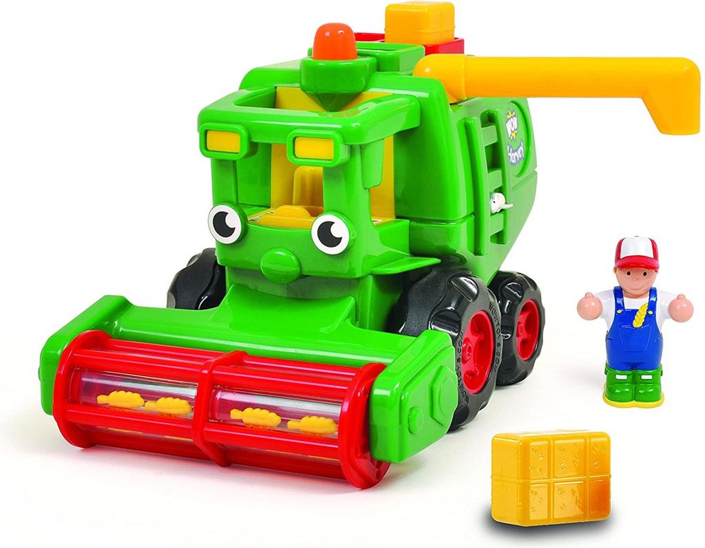 WOW Toys speelgoedvoertuig: groene maïs-oogstmachine met Productafbeelding 