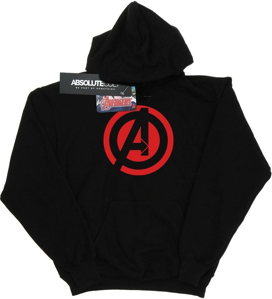 Marvel - "Avengers Assemble" Kapuzenpullover für Jungen BI14061 (152-158) (Schwarz)