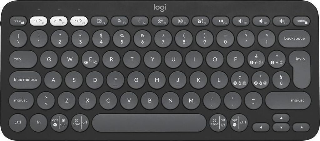 Logitech Pebble Keys 2 K380s, Mini, Kabellos, Bluetooth, Image du produit 