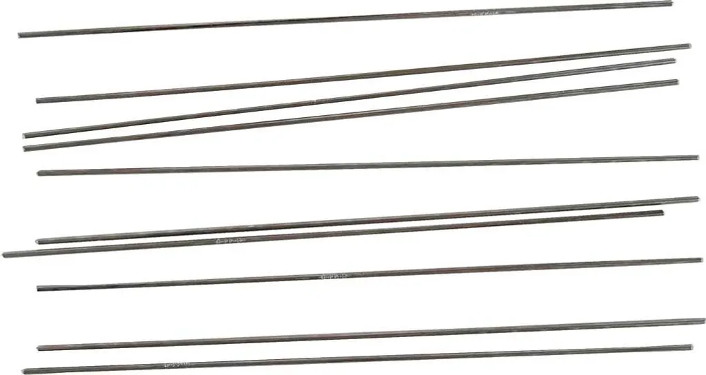 Tiges en métal 2 mm robustes 10 pièces pour axes et pivots de guidage