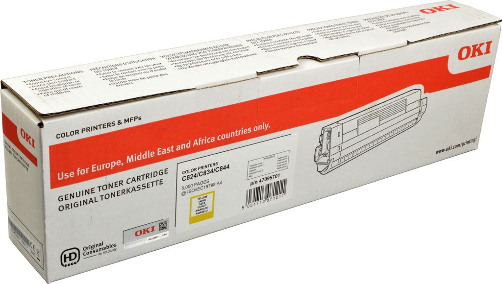 OKI 47095701 gelb Toner Productafbeelding 