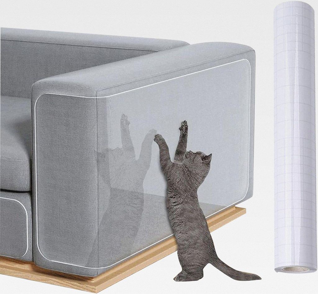 Couch Kratzschutz Für Katzen - Möbel Schutz Vor Katzenkratzern,Klare Schutzfolie Selbstklebend Für Ecken | Für Wohnung Haus Büro Stuhl Bett Ti...
