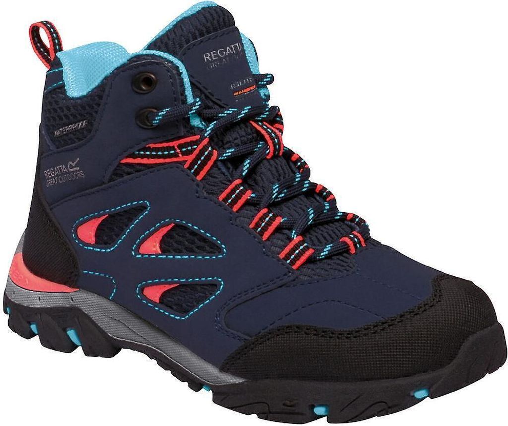Regatta Kinder Wanderstiefel Holcombe IEP Junior RG3622 (32 EU) (Navy/Koralle)