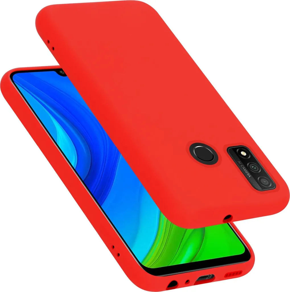 Cadorabo custodia protettiva per Huawei P SMART 2020 in rosso custodia del telefono cellulare Custodia Cover TPU Etui