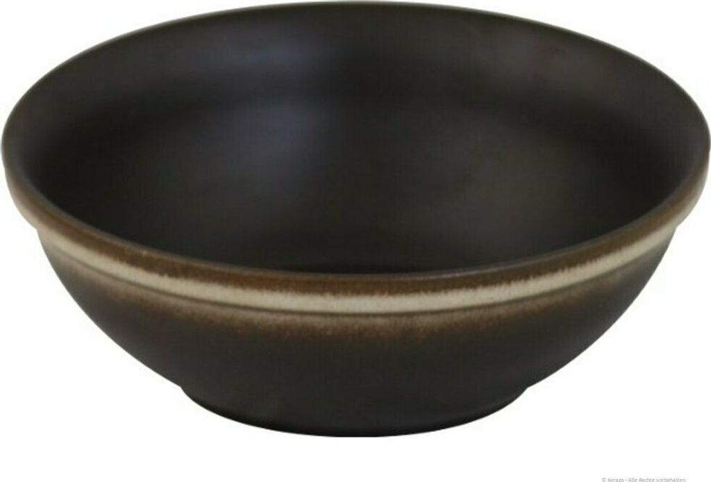 Original Bunzlauer Keramik 2 Liter Schüssel Schale Ø20,5 cm Salatschüssel Beilagenschüssel Rührschüssel Obstschale [Form 1] dickwandig und ro...