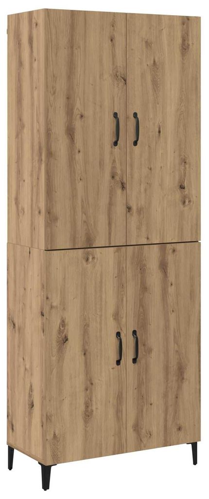 Highboard 2 pcs Artisan-Eiche Holzwerkstoff