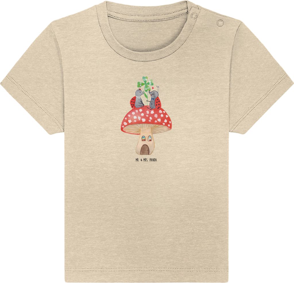 Mr. & Mrs. Panda Babyshirt Marienkäfer Fliegenpilz 24. - Produktbild 