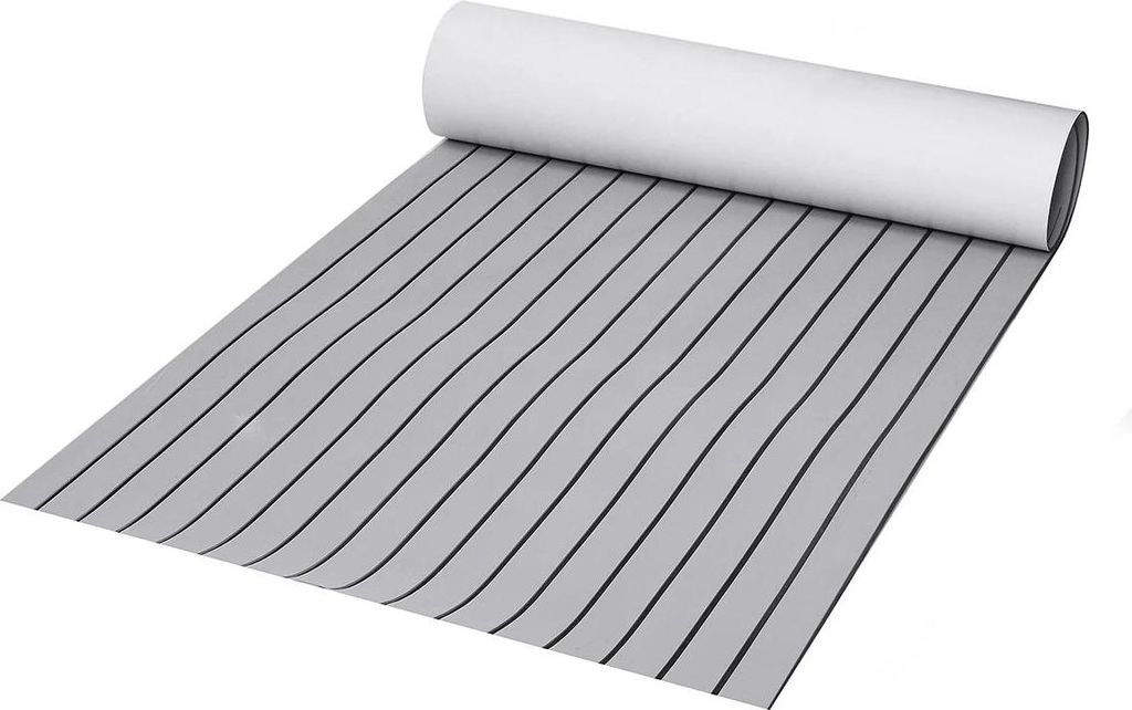 EVA Schaum Bootsbelag - selbstklebende Teak Deck Matte - 300 x 90 x 0,6 cm - Anti Rutsch - Marine Yacht Deckbelag
