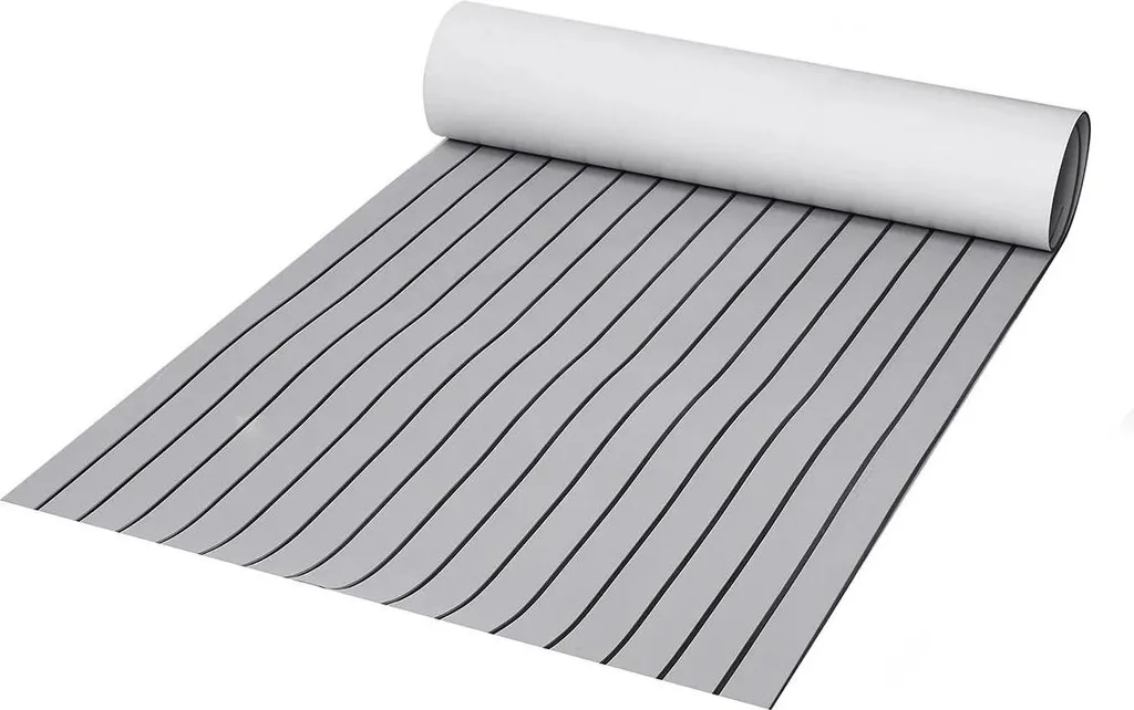 Plancher de pont auto-adhésif pour voilier et yacht aspect teck 6mm