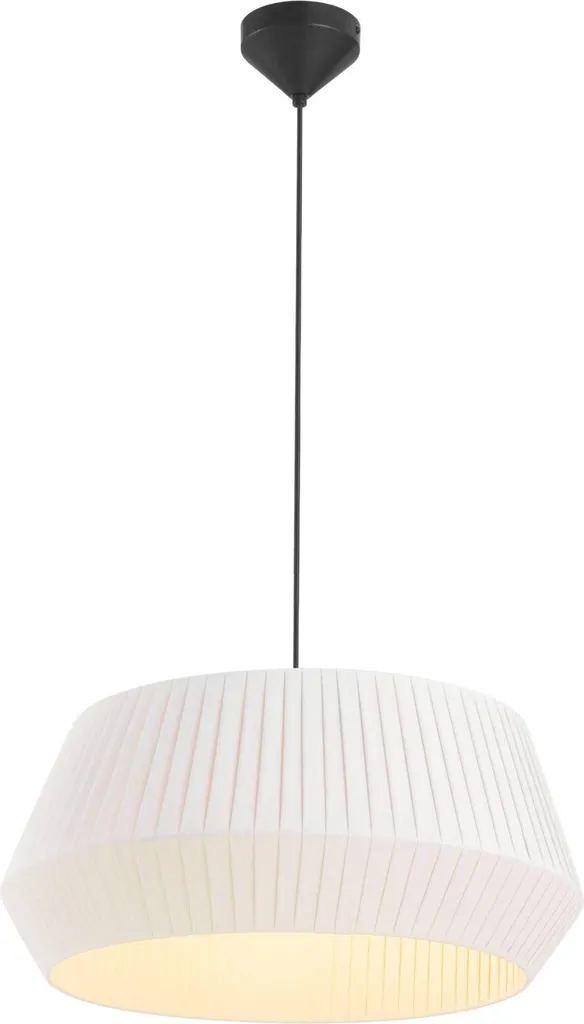 Nordlux Dicte 53 Sospensione Design Scandinavo E27 Beige Tessuto