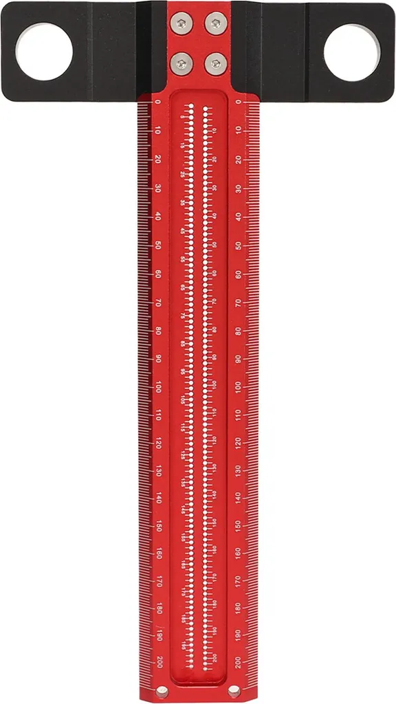 Équerre de menuisier type T-Rule en aluminium pour traçage de précision