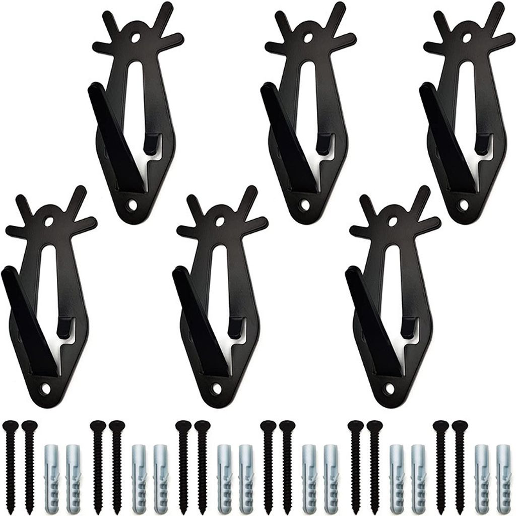 6 Stück Hirschschädel-Hängeständer, Hirschschädel-Wandhalterung zum Aufhängen von Hirschköpfen,für Innen- und Außenbereiche, Kunsthandwerk...