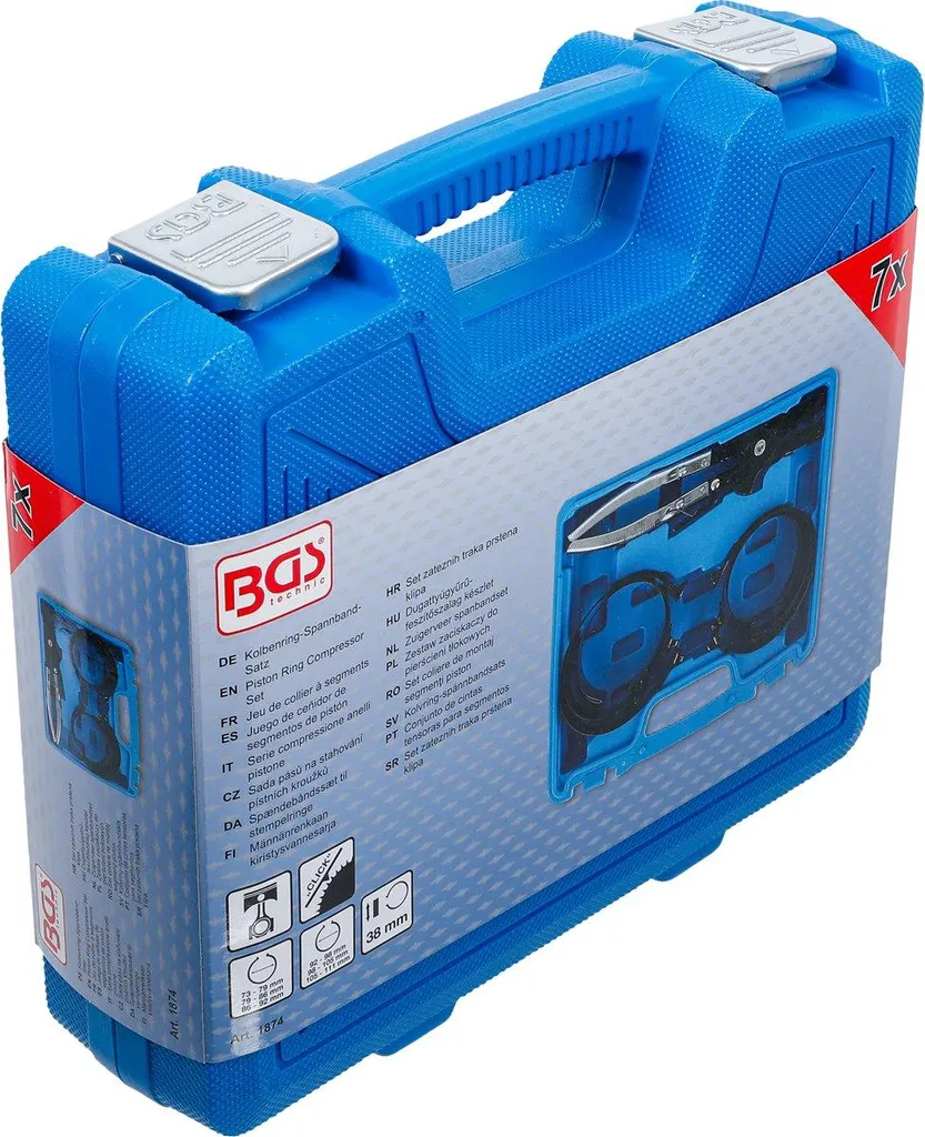 Kit Montaggio Pistoni 7 Pezzi | Stringifasce a Cricchetto Professionale - 11