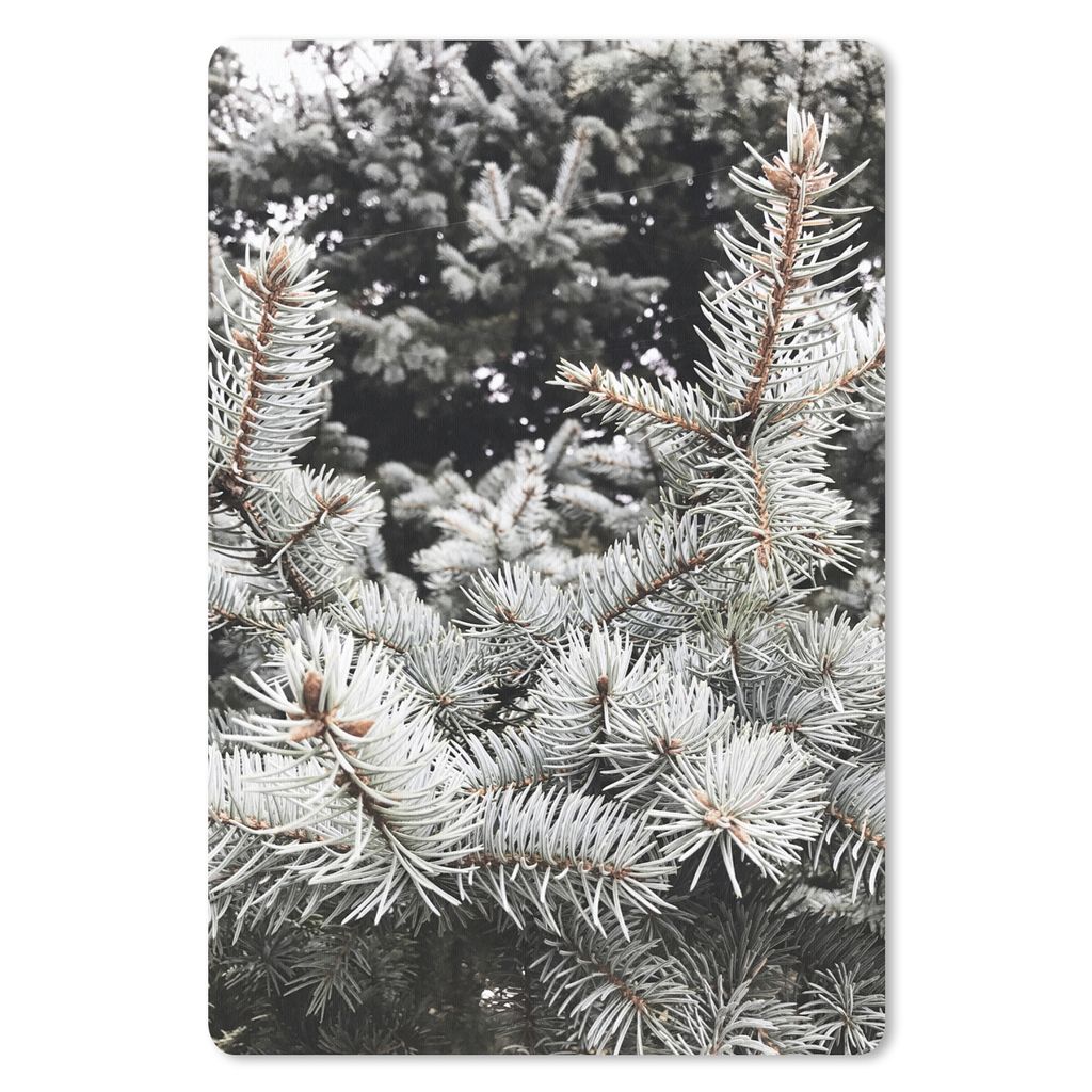 MuchoWow Mauspad Mousepad Winter - Baum - Äste 18x27 cm - Mousepads - Maus Mat - Pad - Mausunterlage