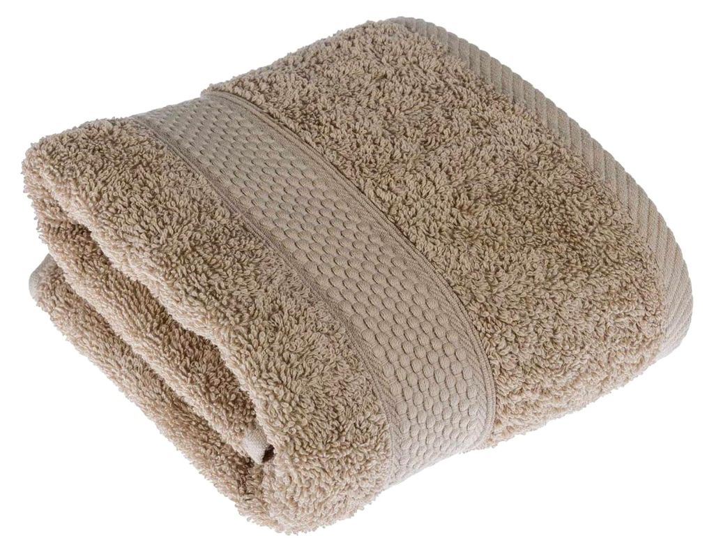 Flauschiges Frotteehandtuch ca. 50 x 90 cm aus 100% Baumwolle, beige
