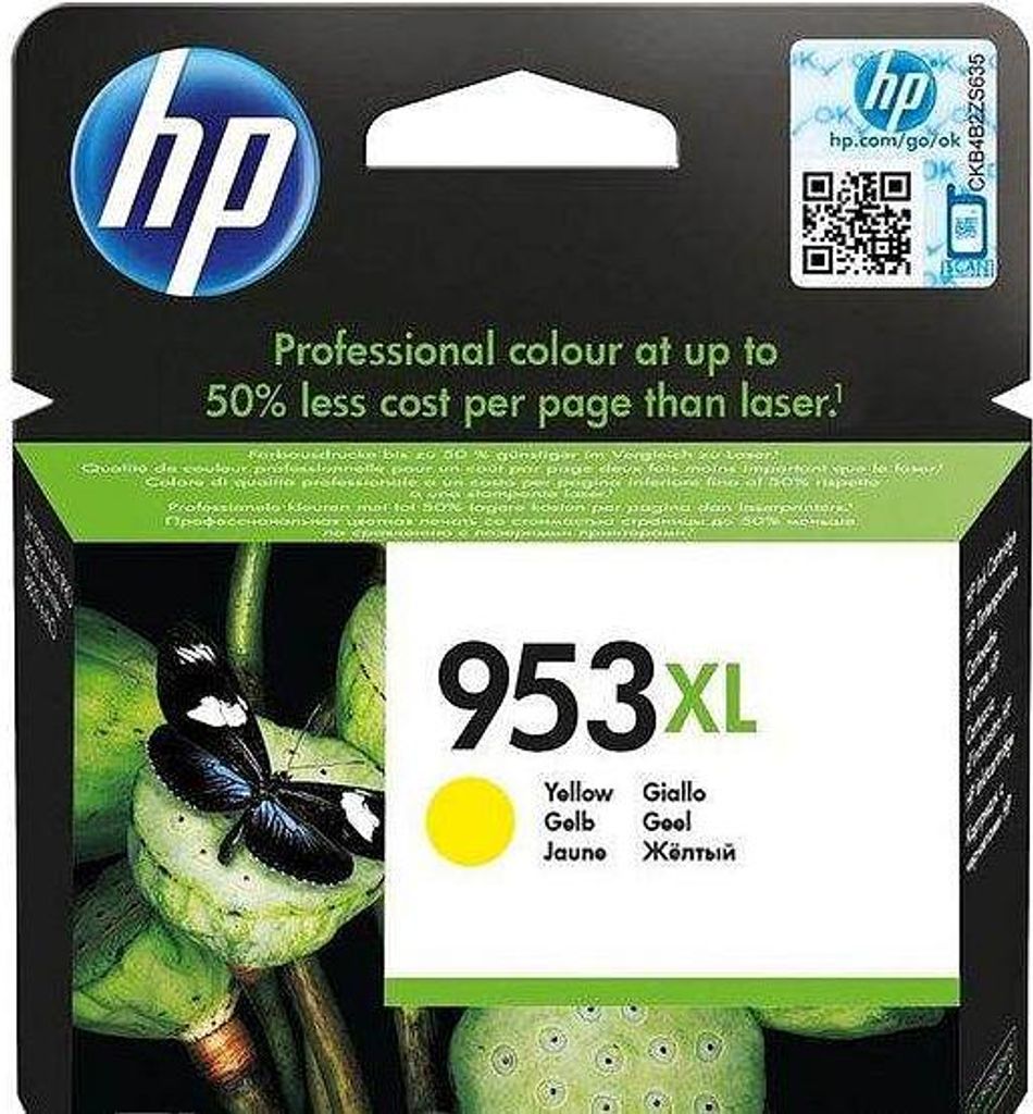 HP 953XL - 18 ml - Hohe Ergiebigkeit - Gelb - original Produktbild 