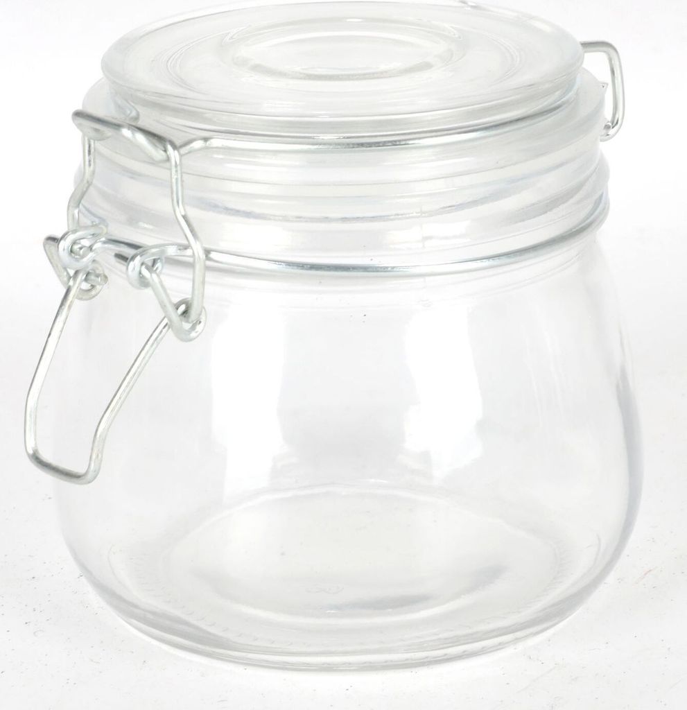 Drahtbügelglas 0,5 Liter Einmachglas Einweckglas Vorratsglas Marmeladenglas