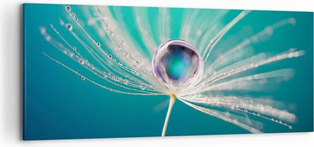 Bild auf Leinwand - Leinwandbild - Pflanze Natur - 120x50cm - Wand Bild - Wanddeko - Wandbilder - Leinwanddruck - Bilder - Kunstdruck - Wanddekorat...