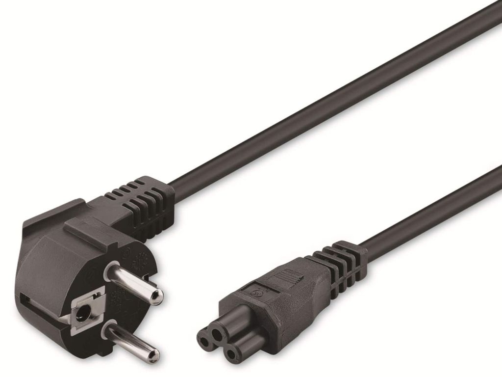 Netzanschlusskabel (Schutzkontakt) abgewinkelt, 3 m, Produktbild 