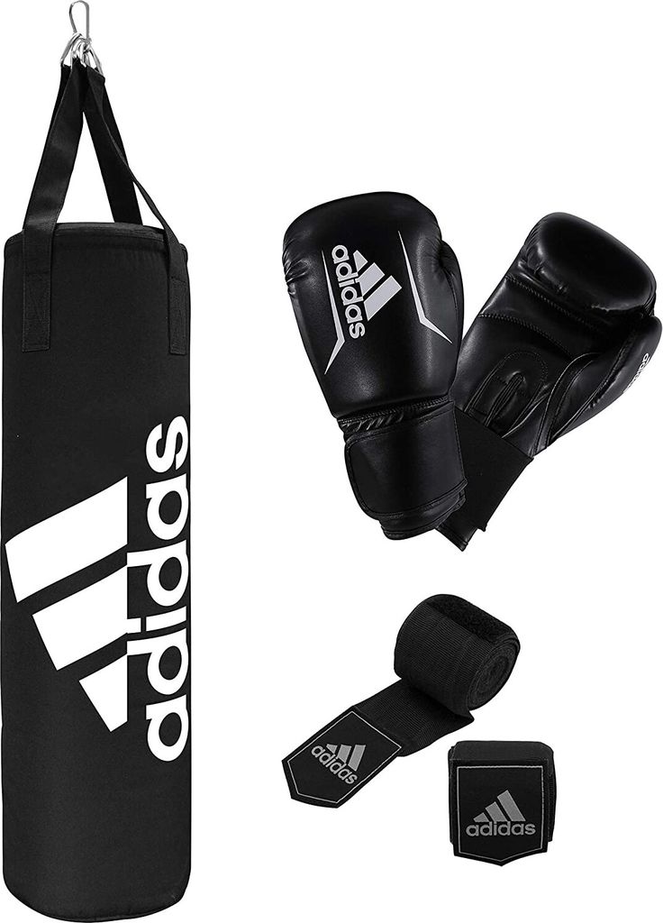 adidas Boxing Set Sandsack Boxhandschuhe Bandagen