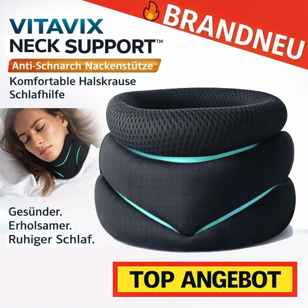 Vitavix NeckSupport™ Schnarch Nackenstütze Halskrause Produktbild 