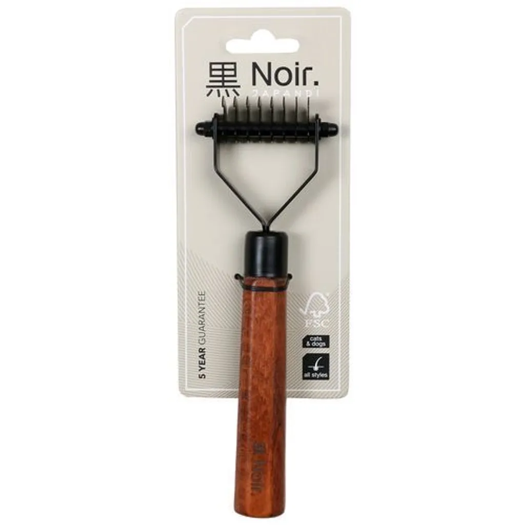 Éliminez les nœuds tenaces avec le râteau de feutrage EBI Noir 20 cm
