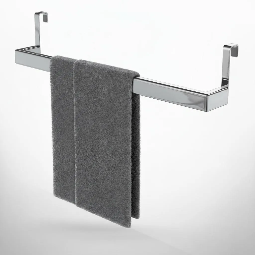Porte-serviettes à suspendre pour armoire de cuisine Inox sans perçage