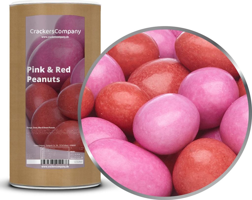PINK & RED PEANUTS Membrandose groß 950g