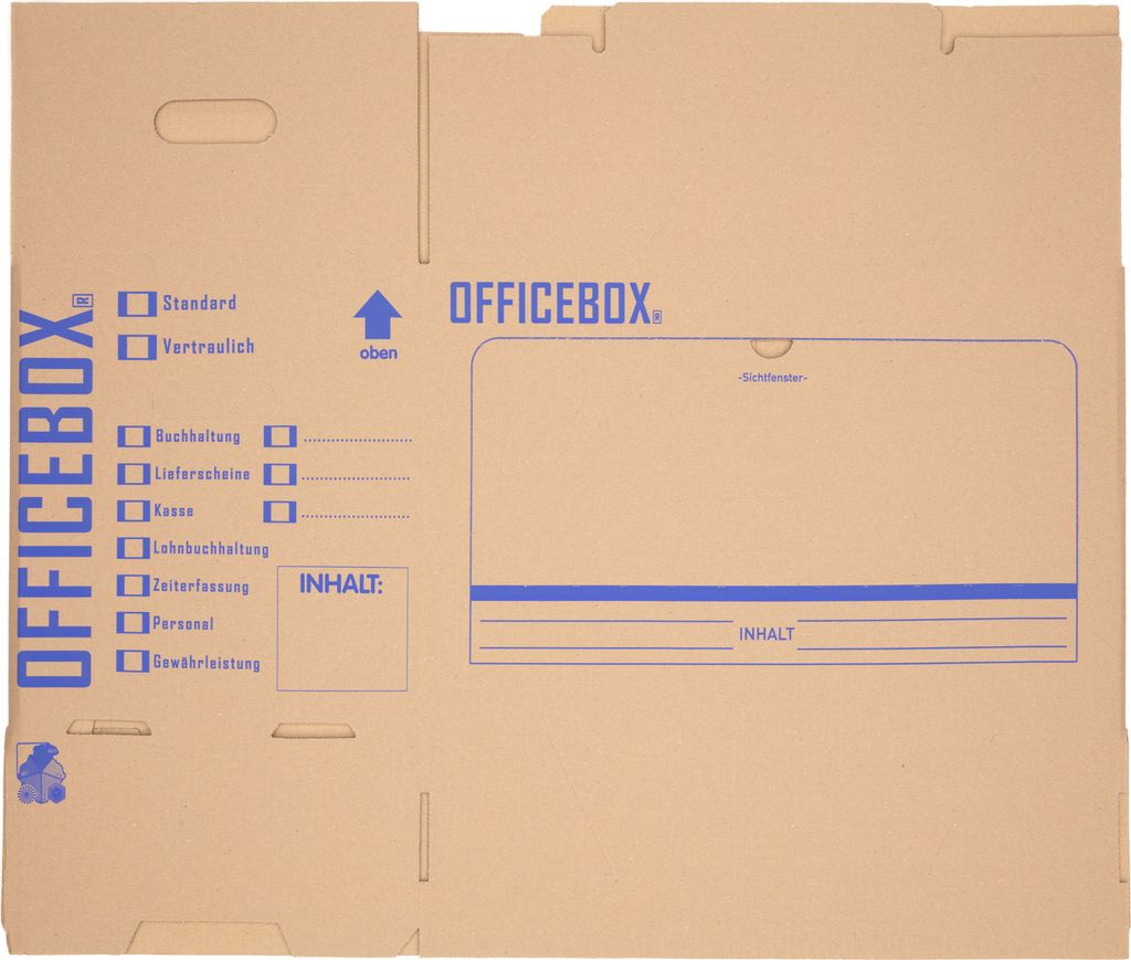 10 x Officebox® Archivbox Ordnerkarton Archivkarton Produktbild 4