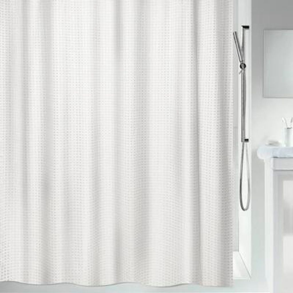 Duschvorhang spirella CARLINA Anti-Schimmel 180 x 200 cm weiß 10.22787