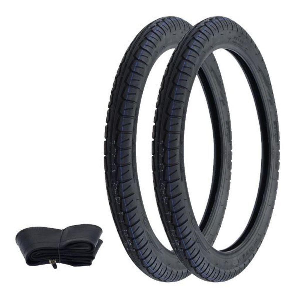 Zestaw opona + dętka 2 1/4 x 17 cali do motorowerów Zdjęcie produktu 