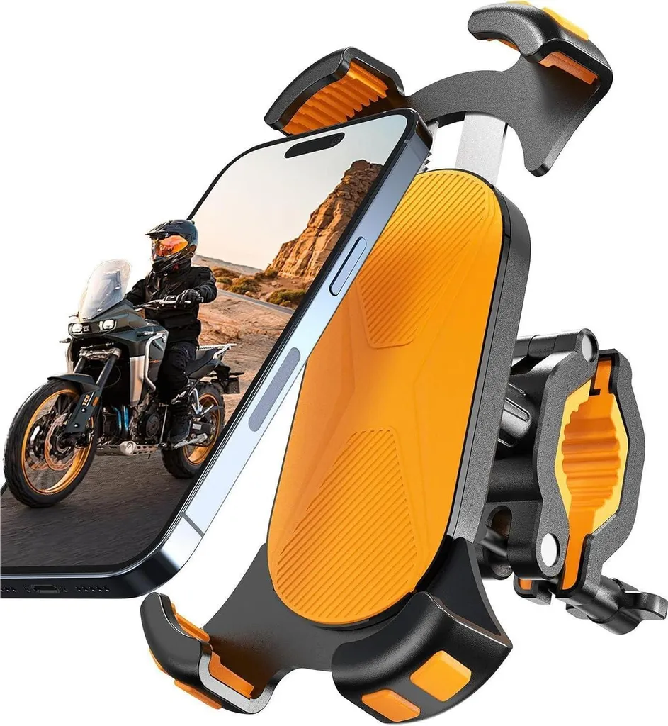 Porte-smartphone vélo rotatif 360° antichoc pour écran 4,7 à 7 pouces