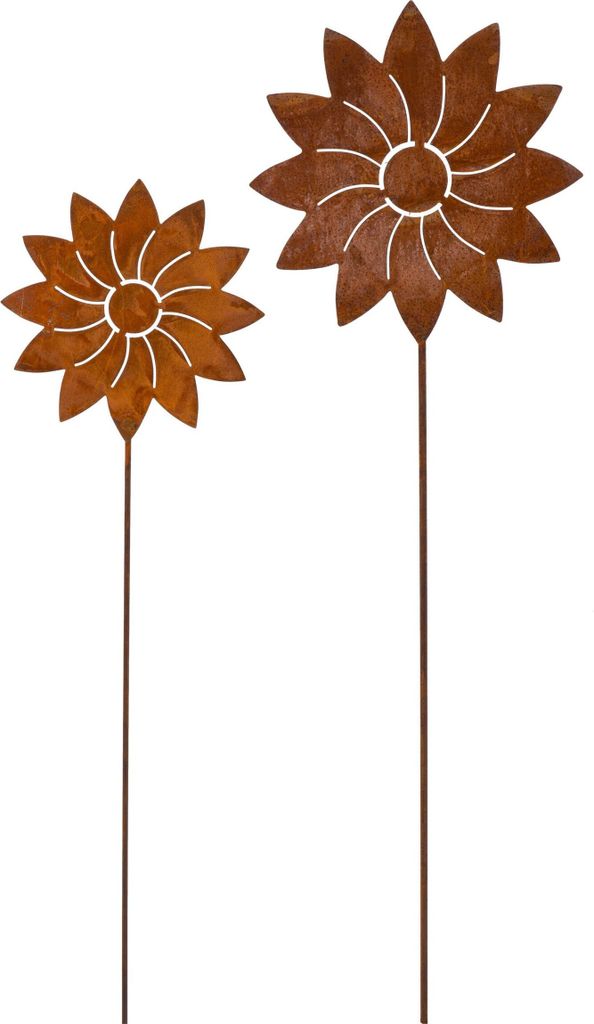 Rostikal Set de 2 fiches de jardin en métal Décoration Image du produit 