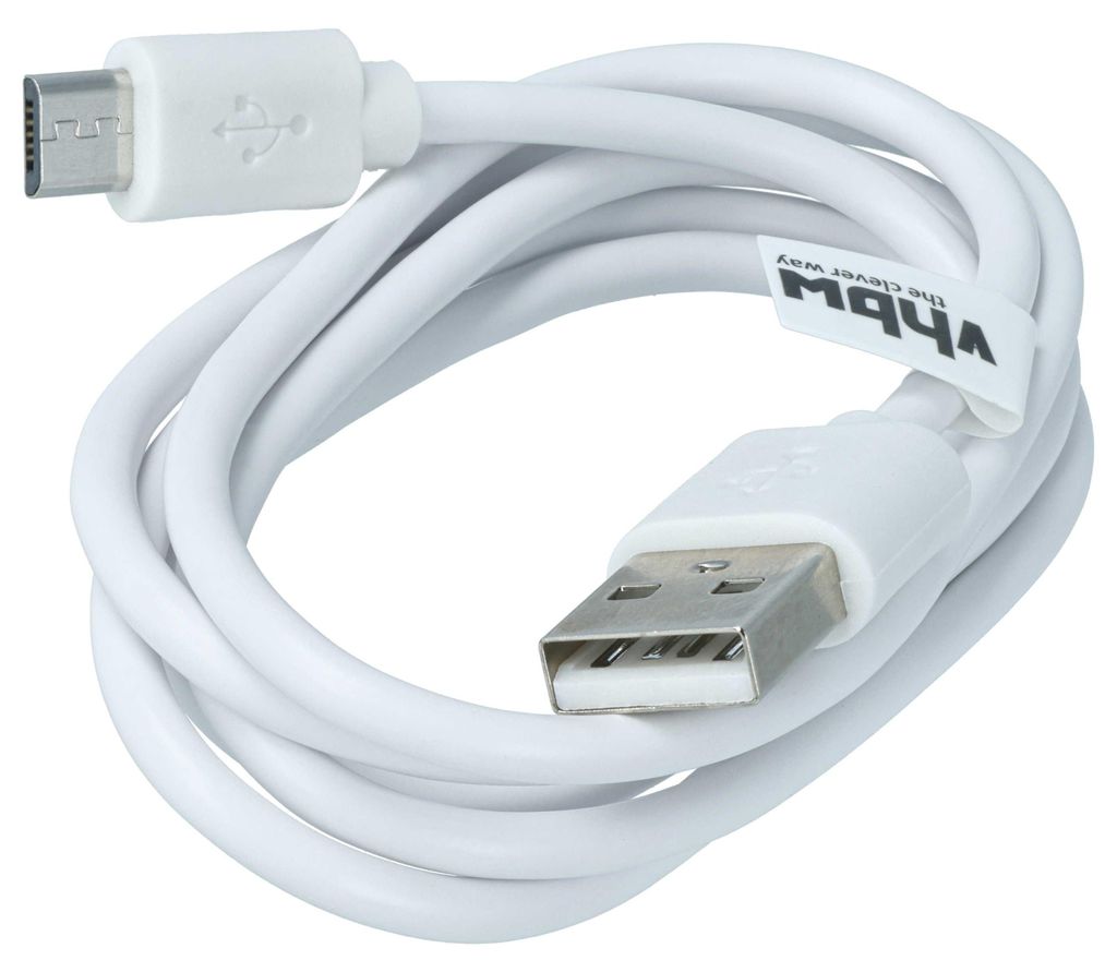 vhbw Universal Kabel USB-A auf Micro-USB Ersatz für Sony VMC-MD4 - Daten- & Ladekabel, 100 cm Weiß