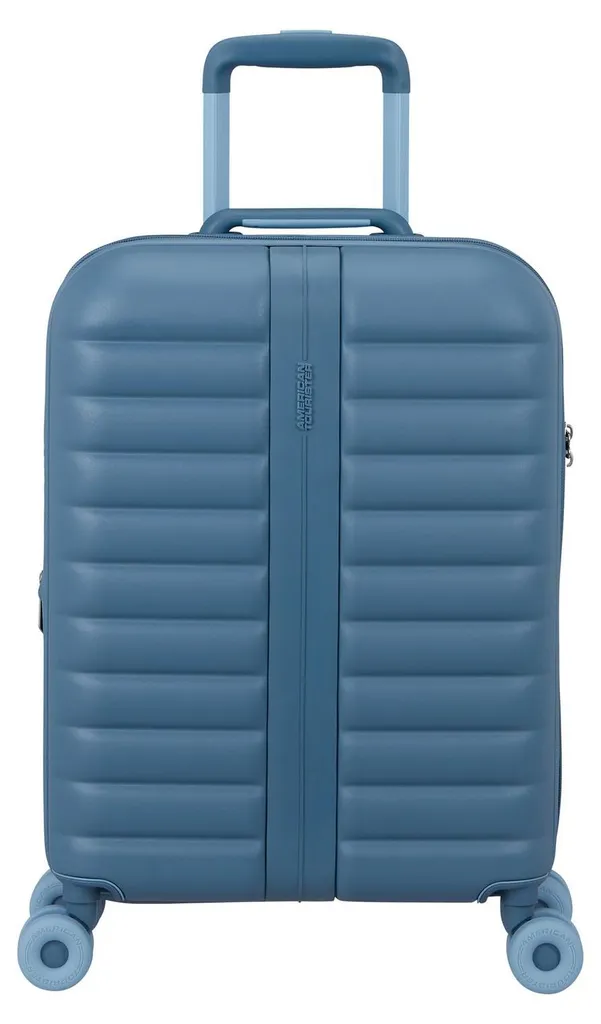 Valise Neovibe Spinner 55 EXP TSA Steel Blue : Confort et Double Roues