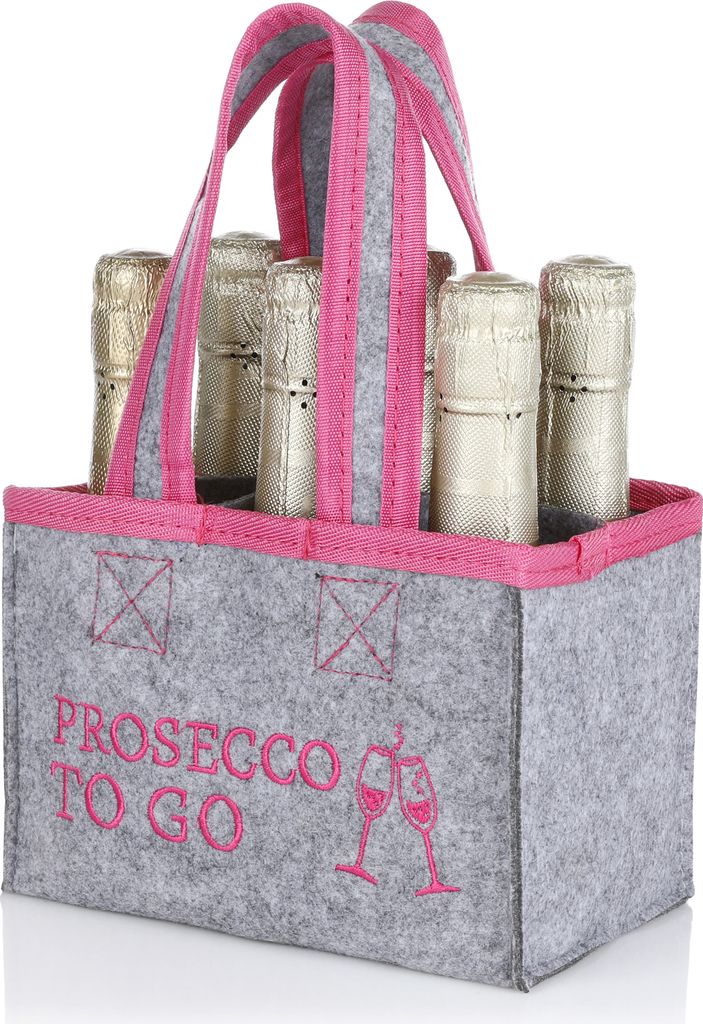 FunX Flaschentasche Prosecco to Go - Filztasche für 6 Produktbild 