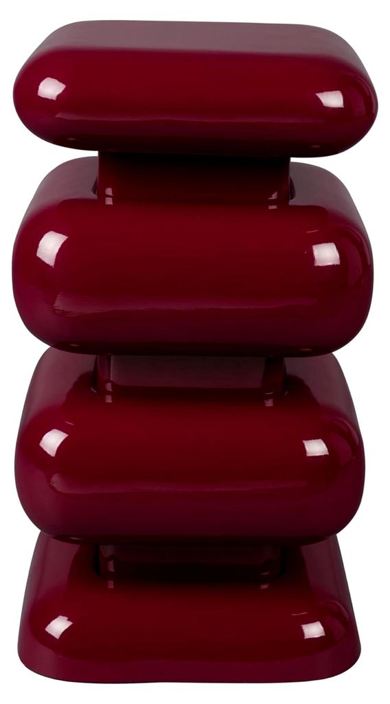 Beistelltisch Bordeauxrot