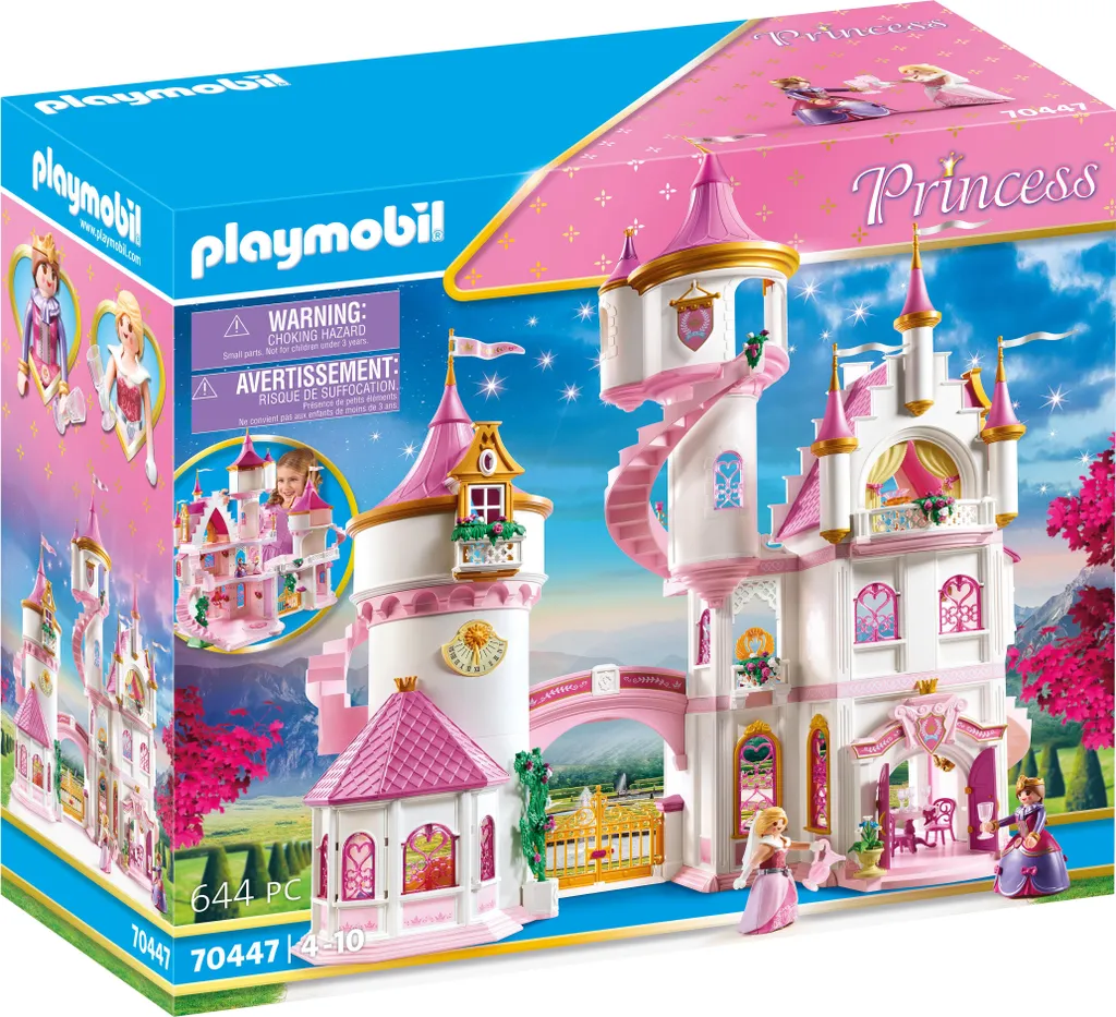 Château de princesse Playmobil 70447, palais royal avec tours et balcon