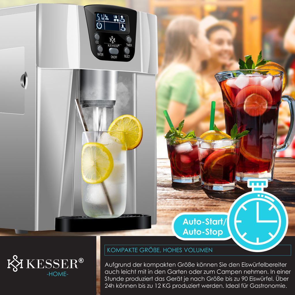 KESSER® Eiswürfelbereiter | Eiswürfelmaschine Edelstahl | Produktbild 5