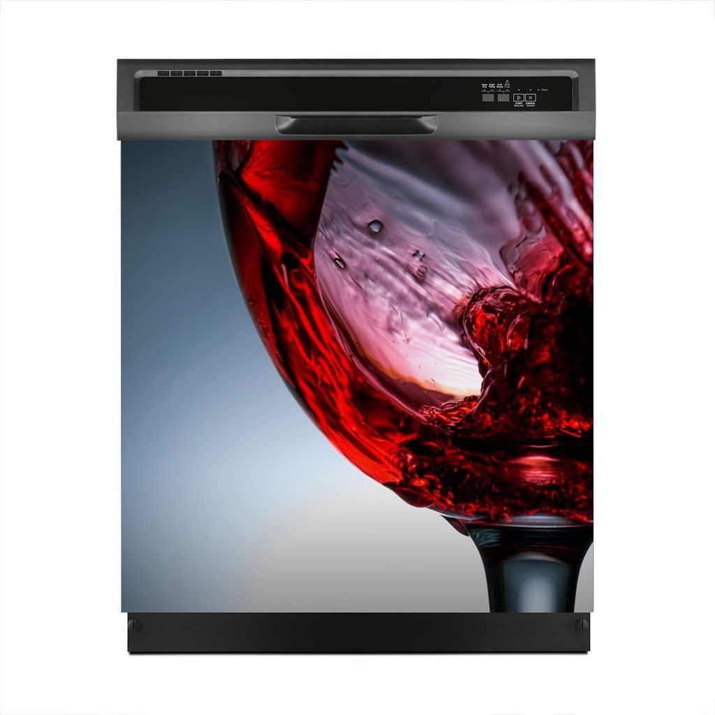 Aufkleber sticker 60x60 cm Dekorative folie Spülmaschine - Wein wird eingeschenkt