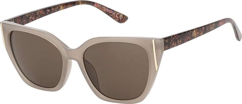 Damen Sonnenbrille Designer UVCE Protection Modern Urlaub Sommer Strand 30476 Taupe