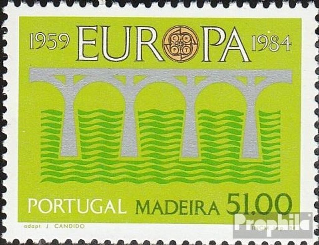 Briefmarken Portugal - Madeira 1984 Mi 90 (kompl.Ausg.) postfrisch Post- und Fernmeldewesen